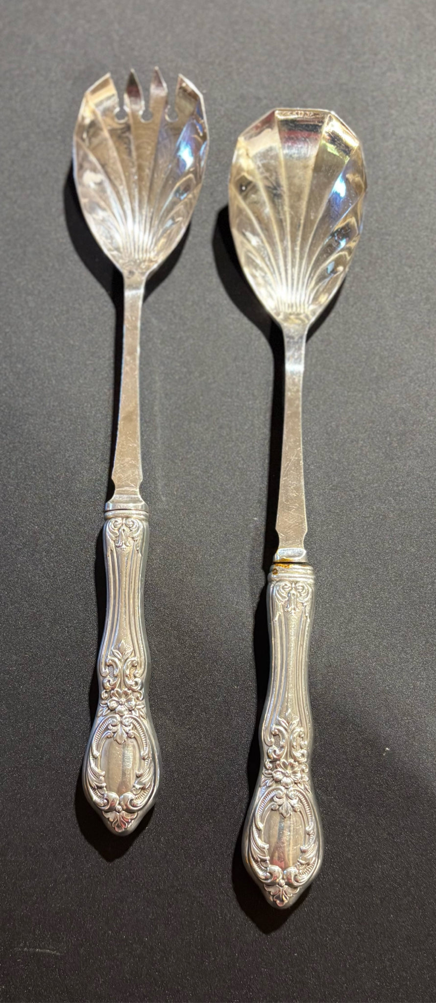 Sheffield Salad Servers 12" L x 2.25" W x .5" D