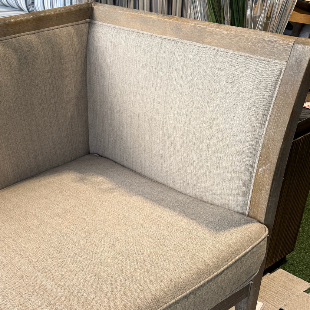 Four Hands Modern Transitional settee, 51"W x 31"D x 33"H
