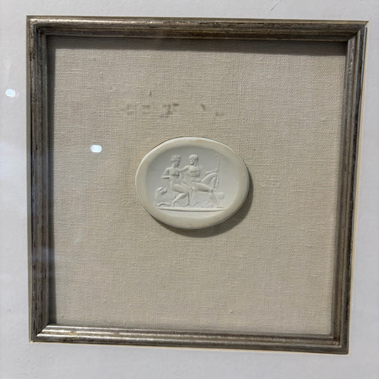 Saturn & Rhea Framed Intaglio, 21"H x 17"W