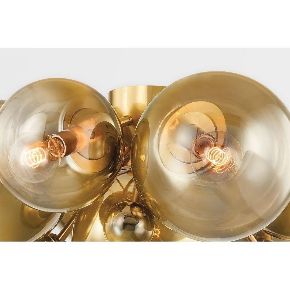 Kyoto 7 Light Flush Mount Ceiling Light, Corbett Lighting, 27.75" W x 14.75" H