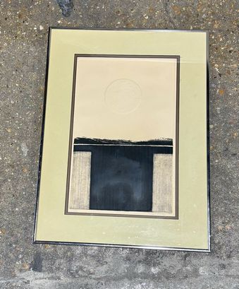 David Finkbeiner 'Untitled Landscape' aquatint/embossing,22.75" x 16.75" x 1"