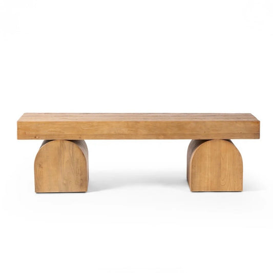 NEW Keane Bench, Reclaimed Nat. Elm, 59.75"W x 16.25"D x 17.75"H