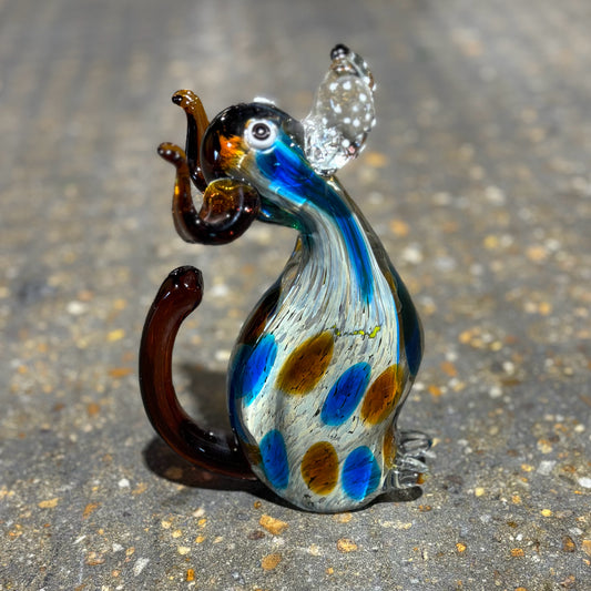 Glass Dog 3" W x 5" D x 8.5" H