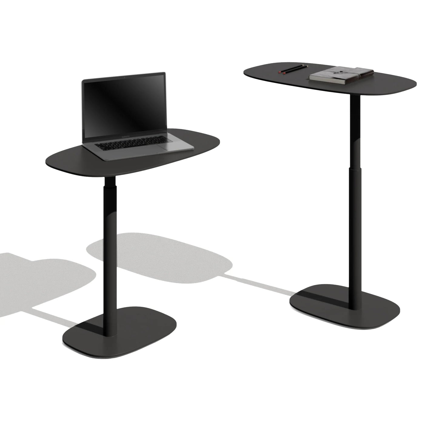 BDI Serif Lift Laptop Desk, 1045 PE - Pepper, 21.7" W x 12.8" D x 20.5 - 30.3" H
