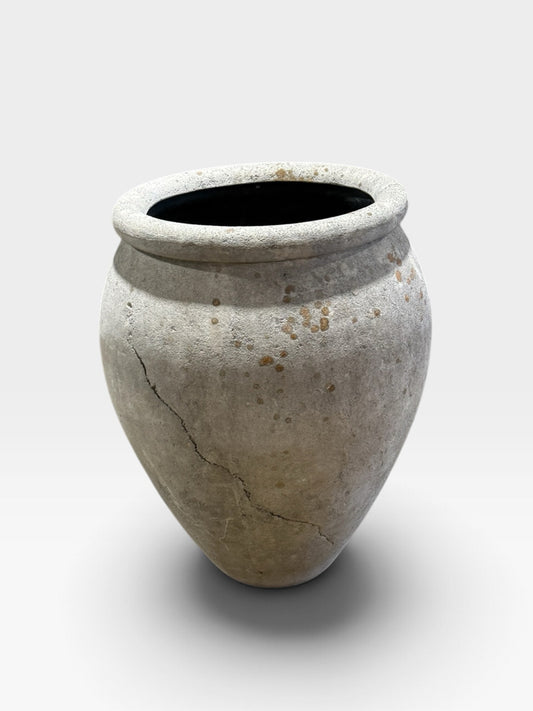 LG Restoration Hardware faux concrete olive jar, 24"W x 24"D x 30"H