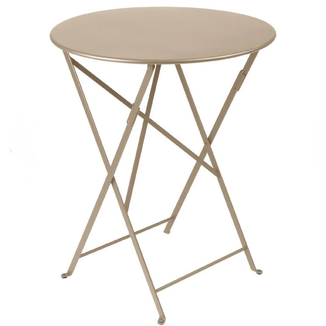 Bistro Round Folding Table, Nutmeg, 24"Dia x 29"H