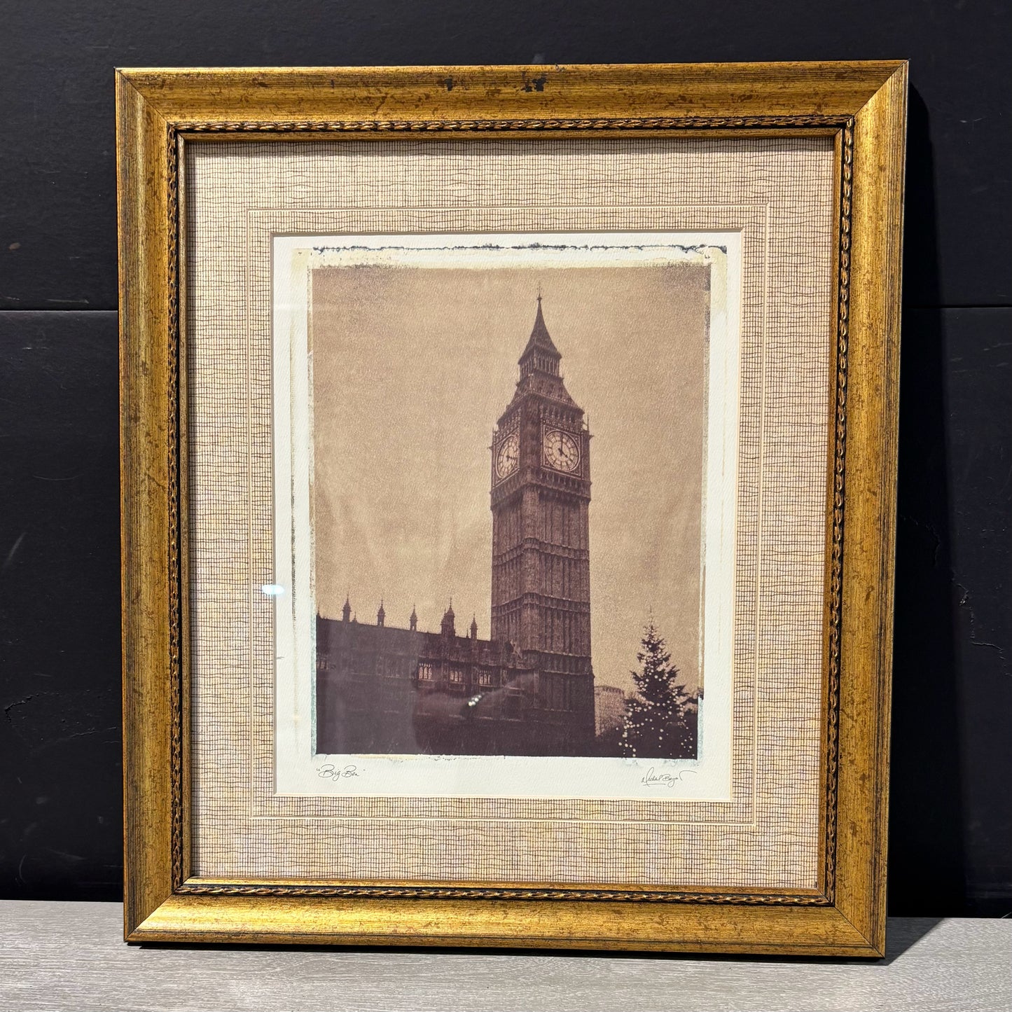 Big Ben Photo Framed "Michael Bryan" 16" W x 17.5"H