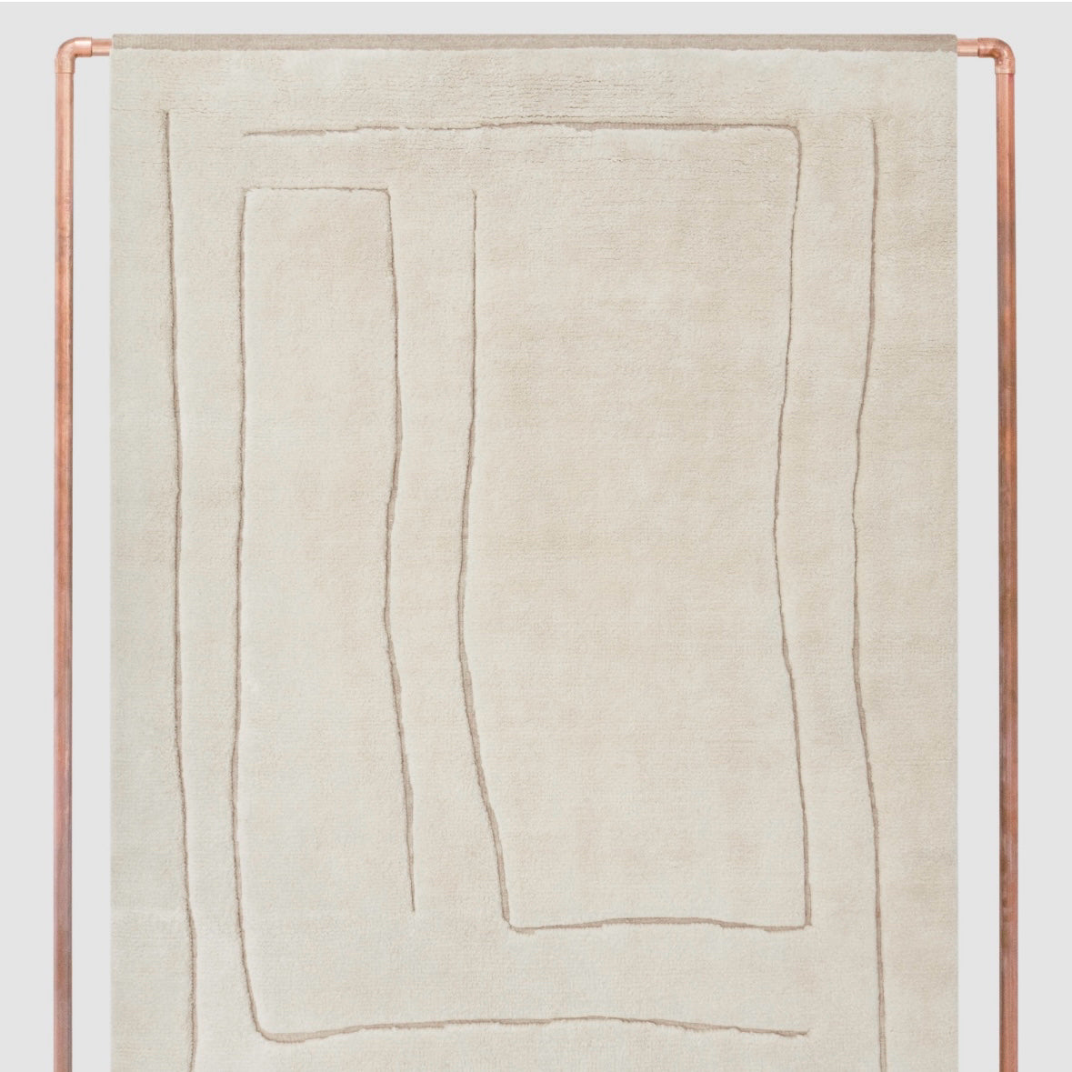 Havenly The Citizenry Ishir Hand-Knotted Area Rug, Sand, 100% Wool, 8' L x 10' W