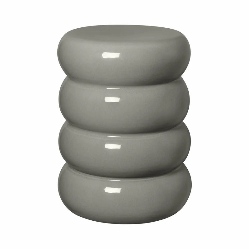 Toru Round Stool/Side Table, Elephant Skin