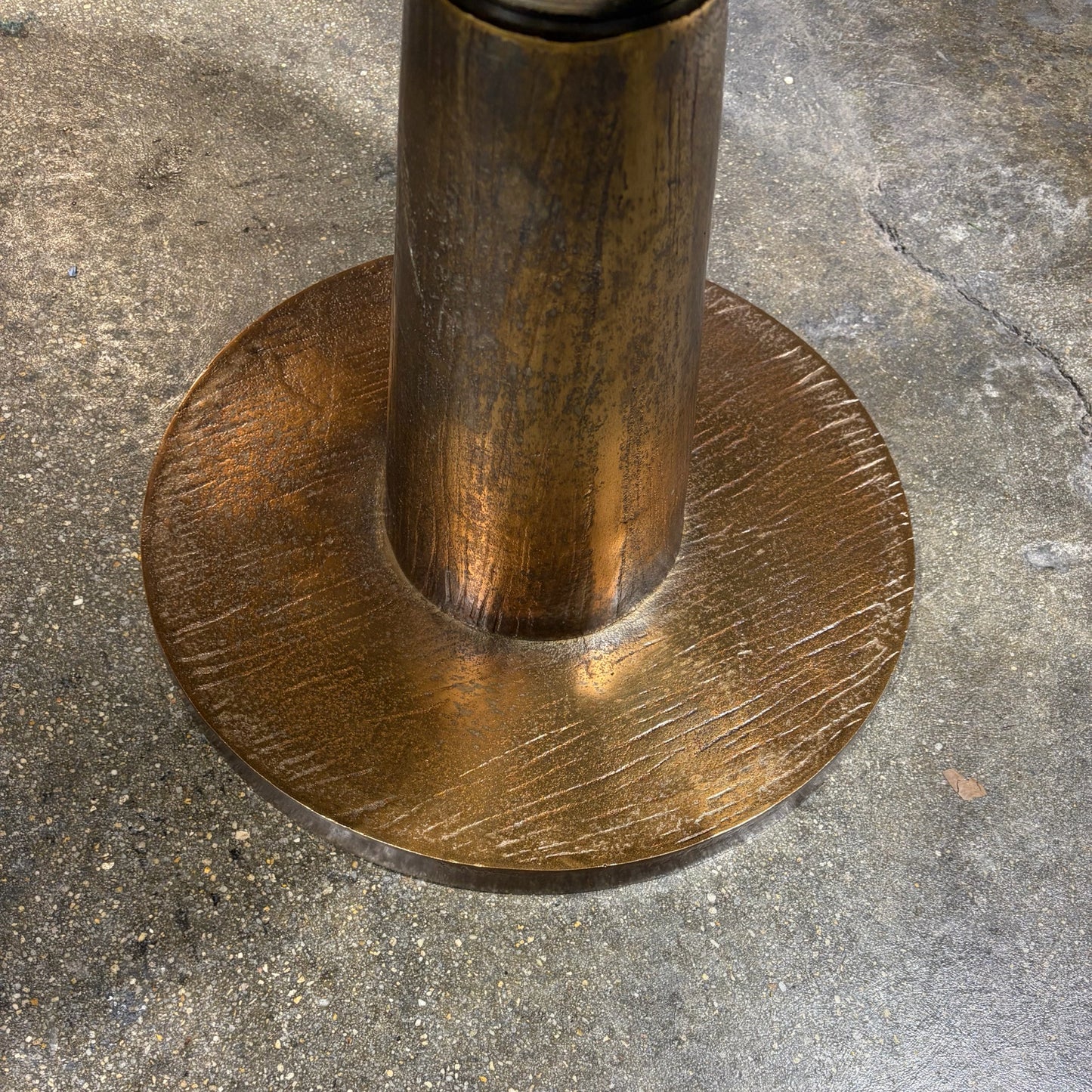 Rochester End Table, 2-toned, Golds, 24"W x 24"D x 24"H