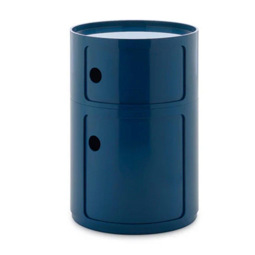 NEW Kartell Componibili Big Storage, Blue, 16.5"D x 24.2"H