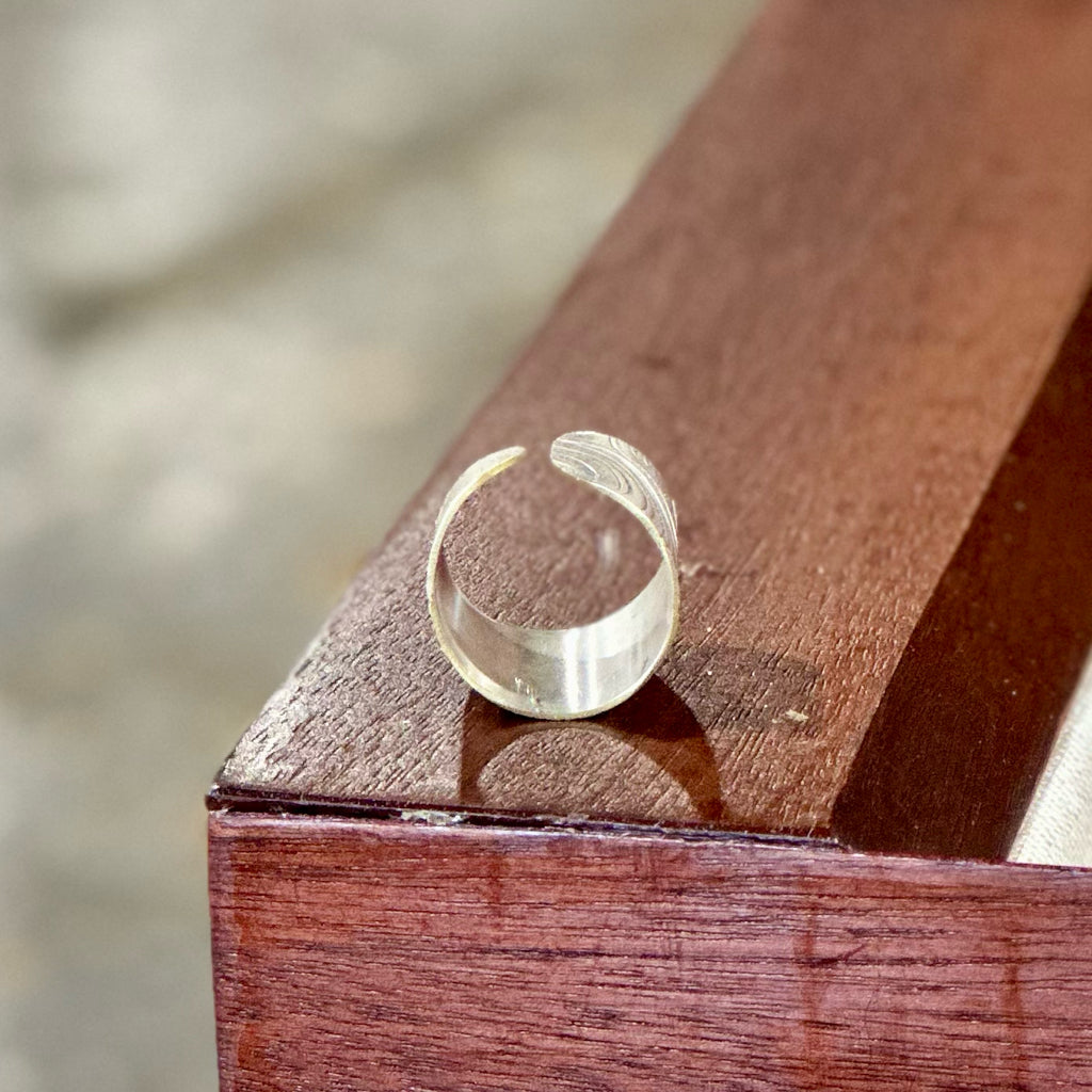 Silverplate over copper ring