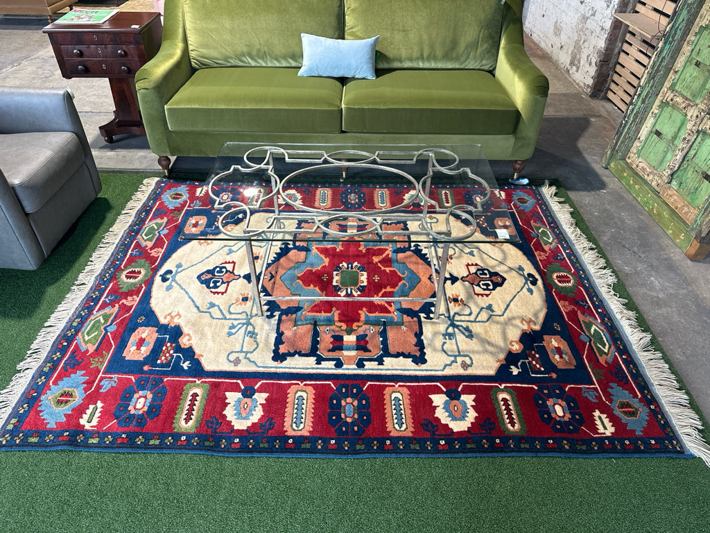 Traditional Turkish rug, wool, 5'10"x7'5"