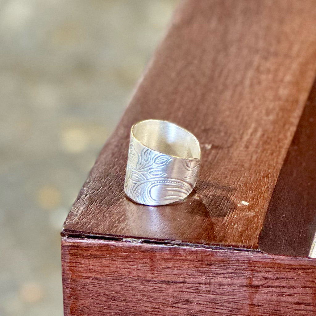 Silverplate over copper ring