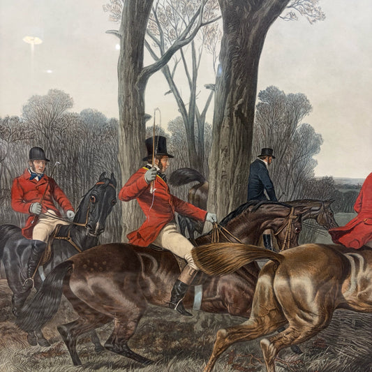 VTG "Fores's National Sports Fox Hunting Plate 3, Herring, 50"W x 30.5"H x 1"D