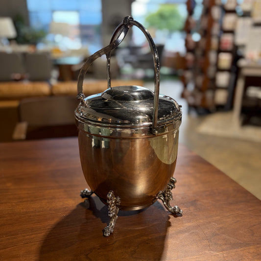 THERMOS Silverplate over Copper Ice Bucket 13'H x 8"Dia