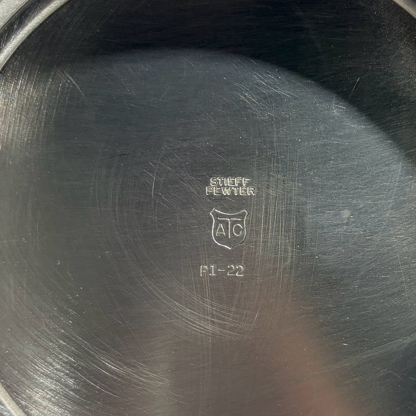 Vintage Kirk Stieff Pewter Coffee Set, 9"H x 8"W x 5"D