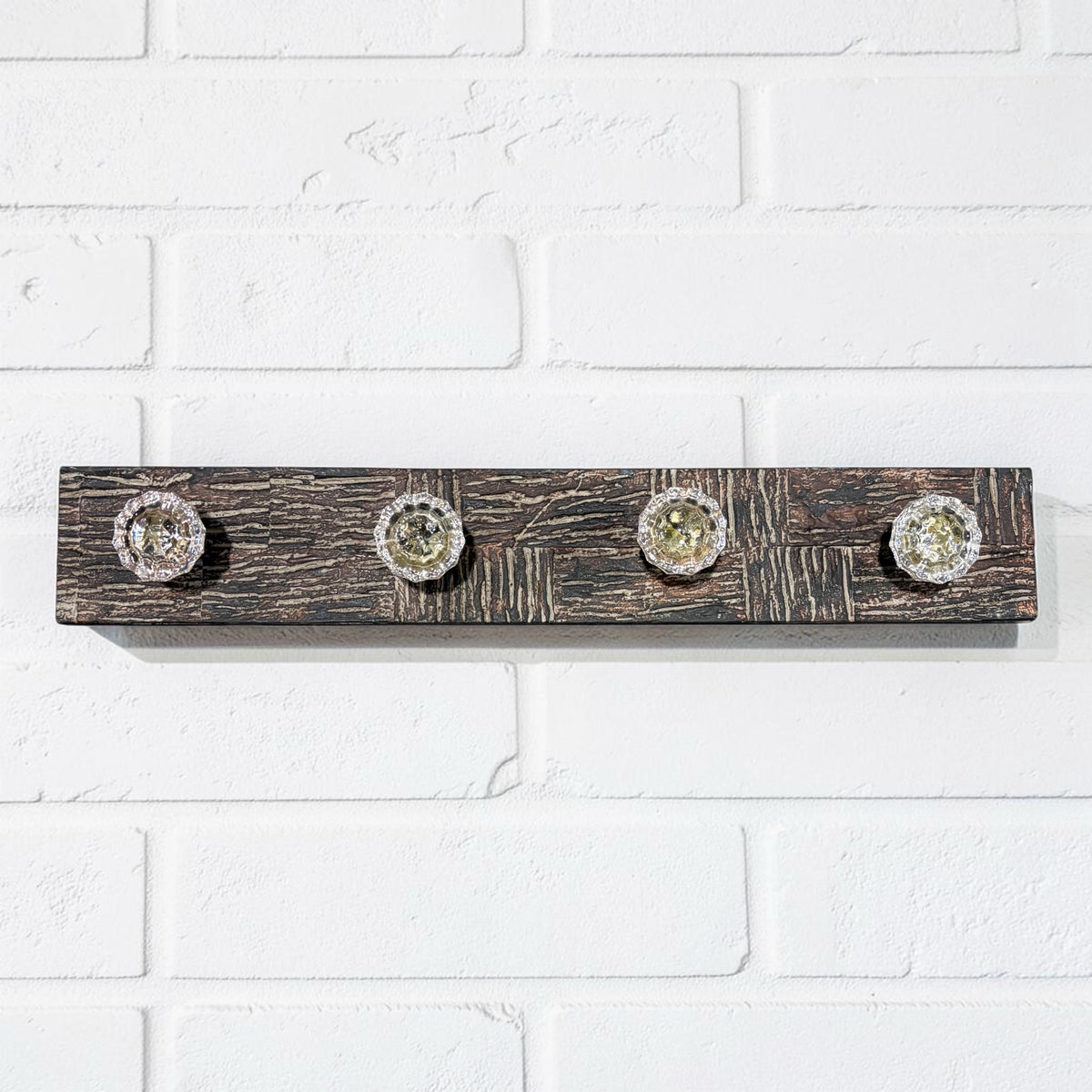 Wall Mount Door Knob Coat/Hat Rack, 24" x 4" x 3"