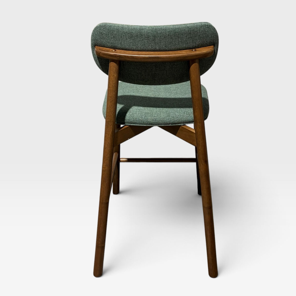 Maia Counter Stool - Fern Green & Walnut (Set of 2), 20.5" W x 24" D x 39.2" H