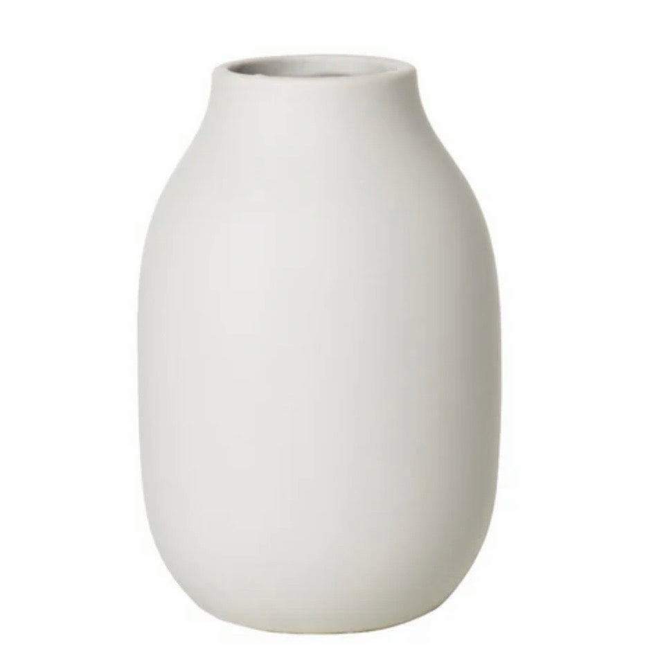 Colora Porcelain Vase, Moonbeam, 4.1"Dia x 6"H