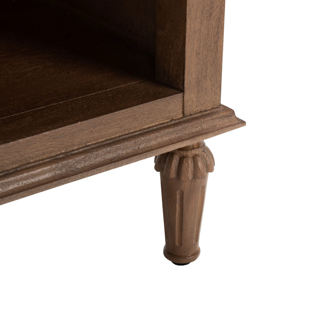 Safavieh Couture Lisabet 1 Drawer Wood Nightstand, Brown, 24" W x 19" D x 24" H