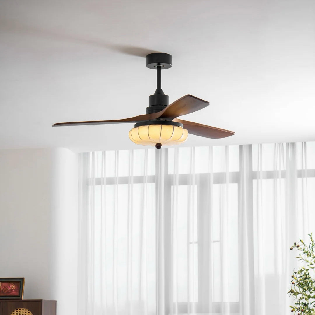 NIB Vakkerlight Lotus Bloom Celing Fan 52"Diam x 15.7"H