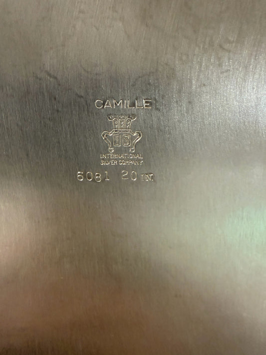 International Silver Co. Camille, Silver-plated, 20"W x 14"D x 1"H