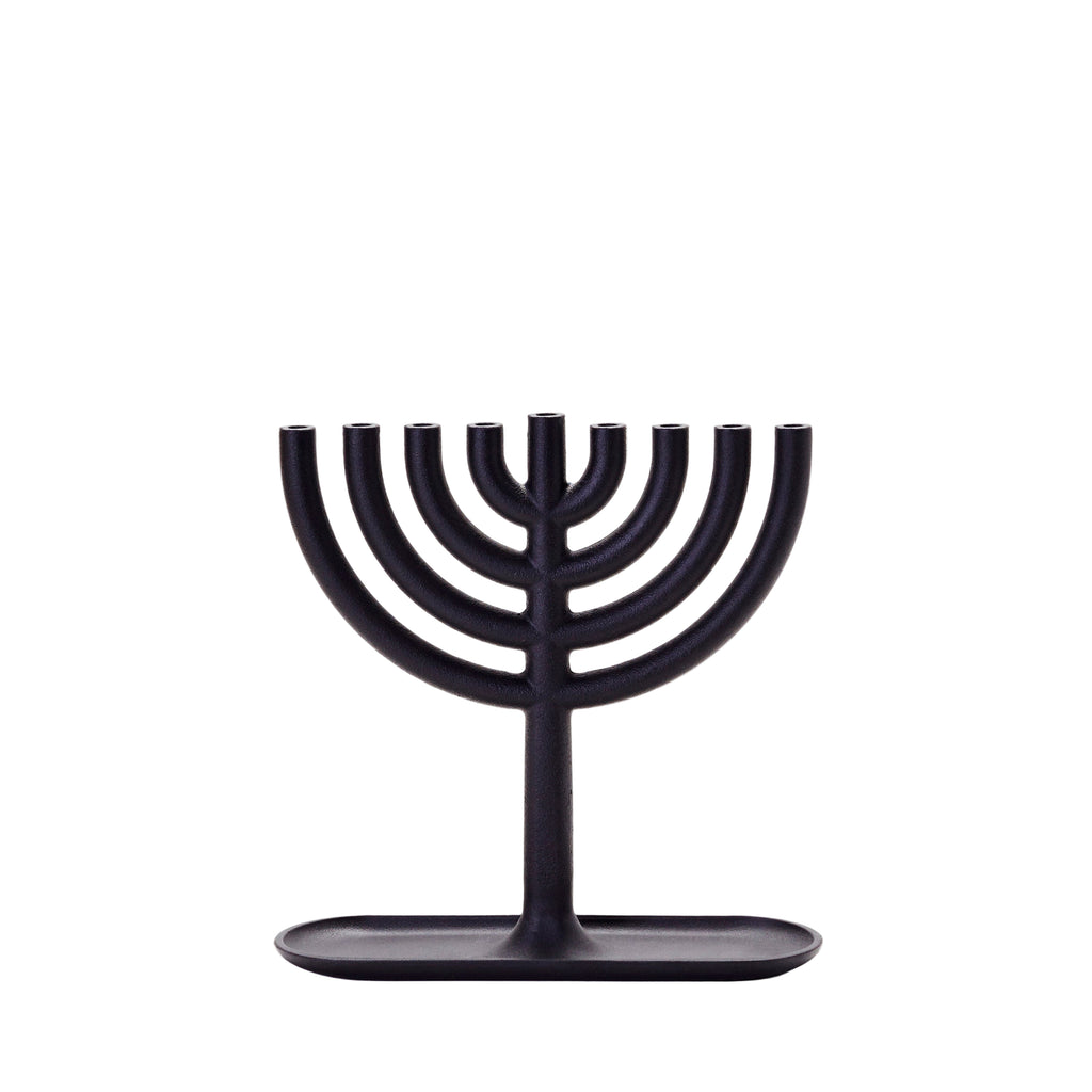 Menorah Candle Holder, iron, 11" W x 11" D x 3.5" H