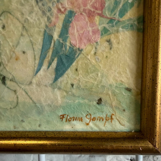 Mixed Media Collage I by Florine Gompf, 37"H x 19"W x 1.5"D