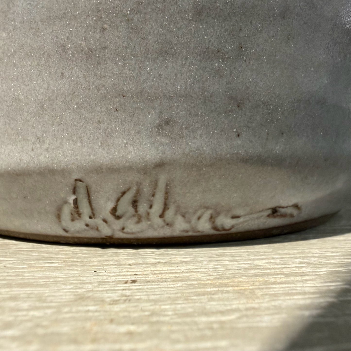 Hand Crafted Stoneware Pottery Vase, 7"W x 7"D x 9.25"H