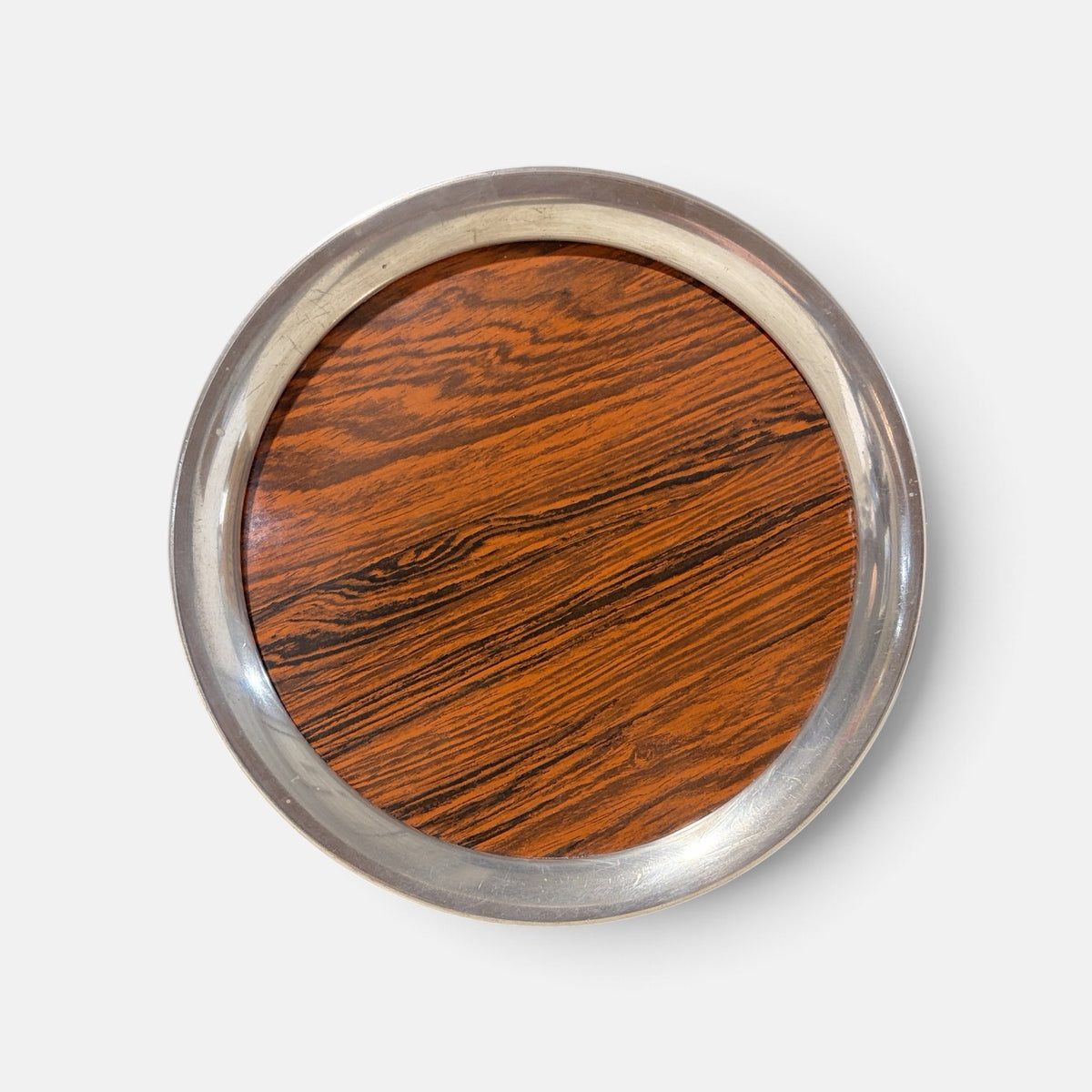 Pewter Trimmed Small Tray
