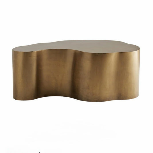 Meadow Coffee Table, Antique Brass, 36"W x 24"D x 14"H