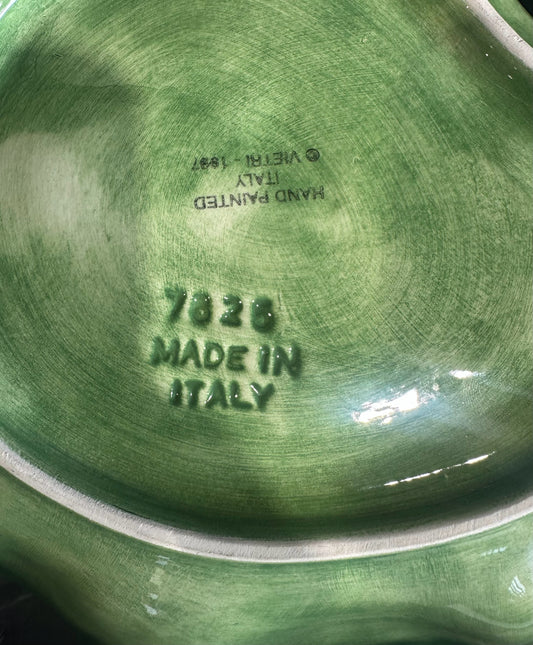 VTG Vietri Leaf Bowl, 15" W x 14' D x 3.5" H