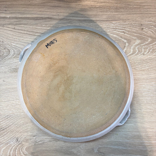 Studio Pottery Shallow Bowl, 8 1/4" W x 7" D x 2" H