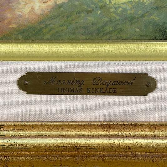 "Morning Dogwood" Hand Highlighted Lithograph by Thomas Kinkade 26"W x 20"H