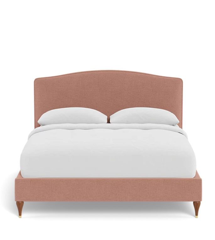 Havenly- Celia Uphostered Queen Bed - Coral Pink- 87.25"Wx60.75"Dx45"H