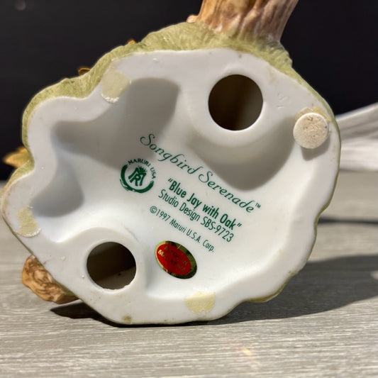 Maruri Blue Jay Figurine 6.5" W x 3.5" D x 7.5" H