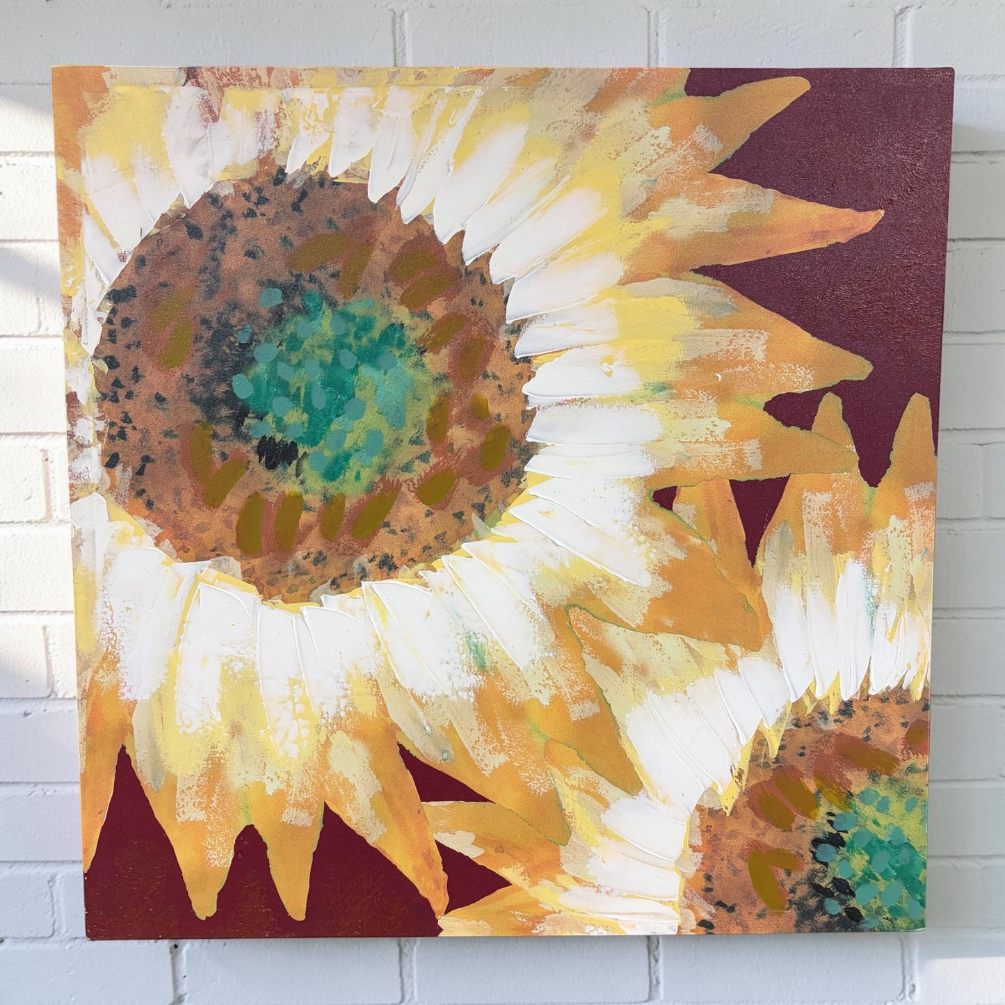 Sunflower Gallery Wrapped Art, 24"H x 24"W x 1.25"D