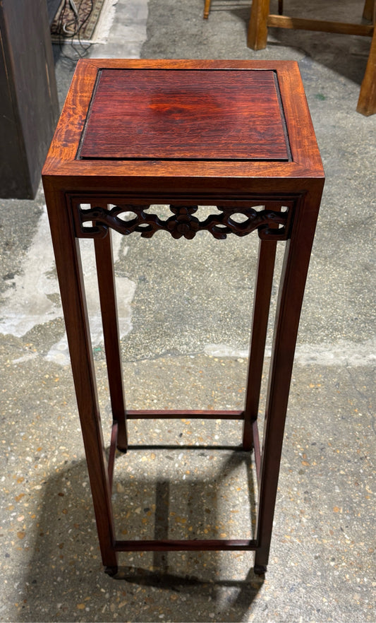 VTG Rosewood plant stand, 12.5"W x 12.5"D x 36.5"H