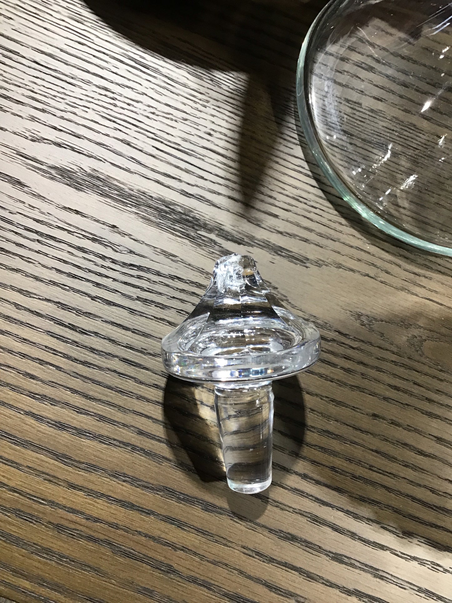 Vintage crystal decanter 13.5"