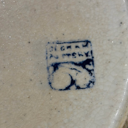 Vintage Dedham Pottery Polar Bear Plate, 10"Dia x 1"D