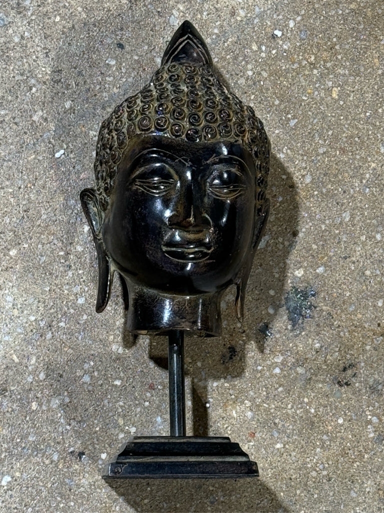Bombay Co. Buddha head, 11"H x 4.5"W
