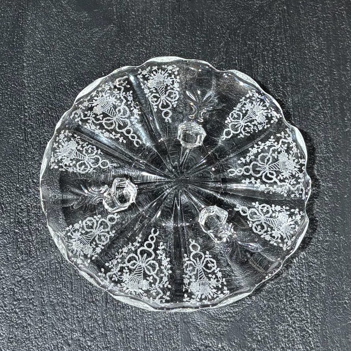 VTG Fostoria Footed Candy Dish
