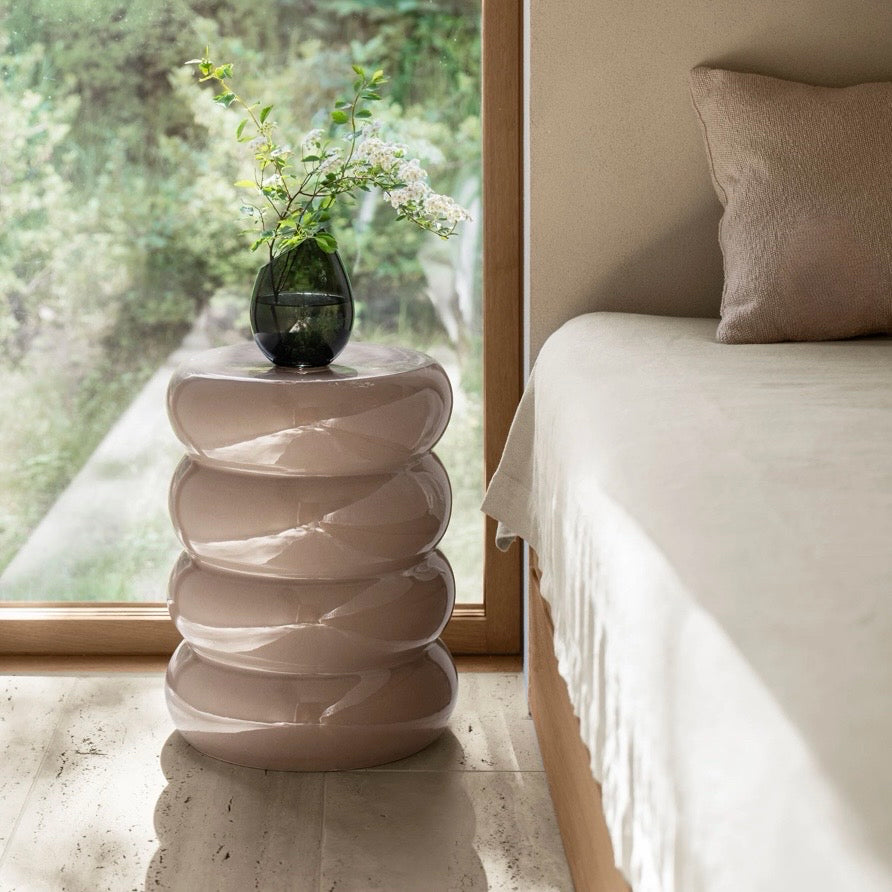 Toru Round Stool/Side Table, Fungi