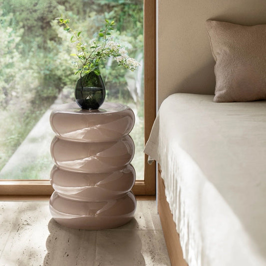 Toru Round Stool/Side Table, Fungi
