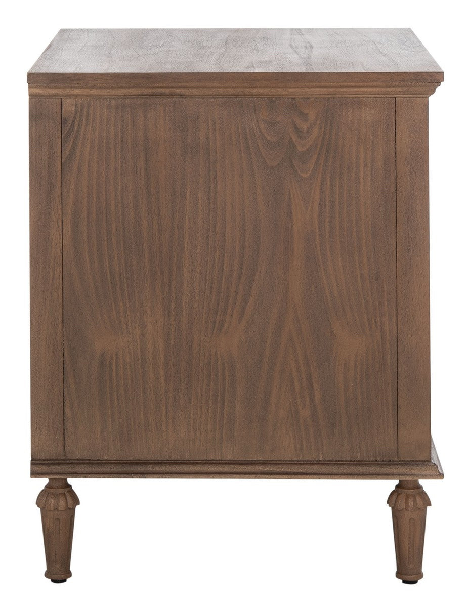 Safavieh Couture Lisabet 1 Drawer Wood Nightstand, Brown, 24" W x 19" D x 24" H