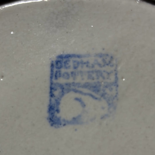 Vintage Dedham Pottery Grape Plate, 10"Dia x 1"D