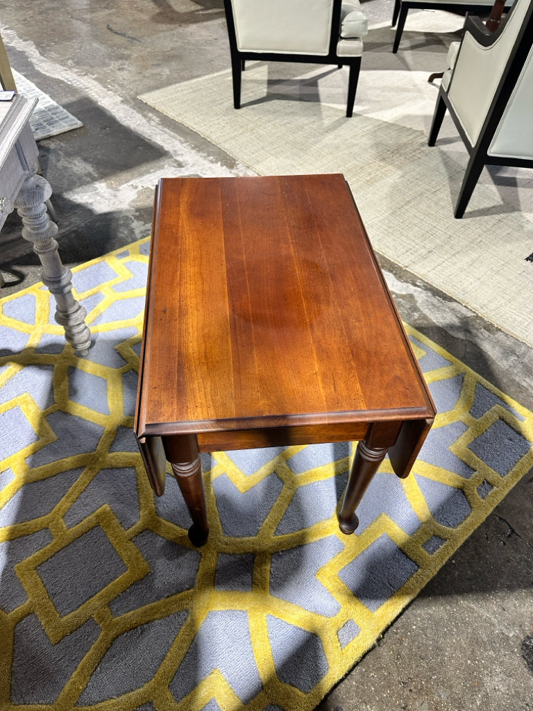 PAIR of Queen Anne drop leaf side tables, (AS IS), 29"L x 18"W x 22"H