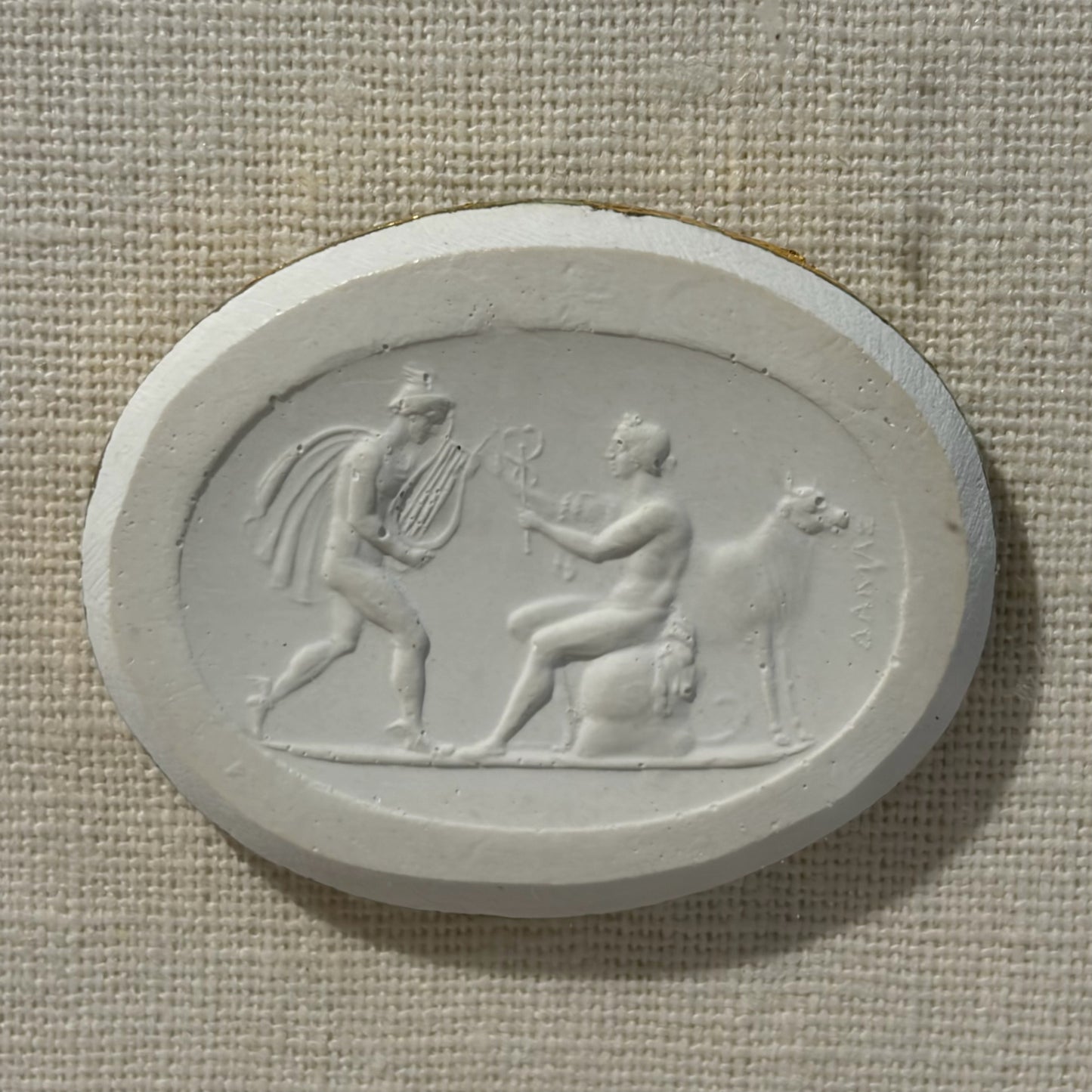 Hermes and ApolloFramed Intaglio, 15"H x 12"W