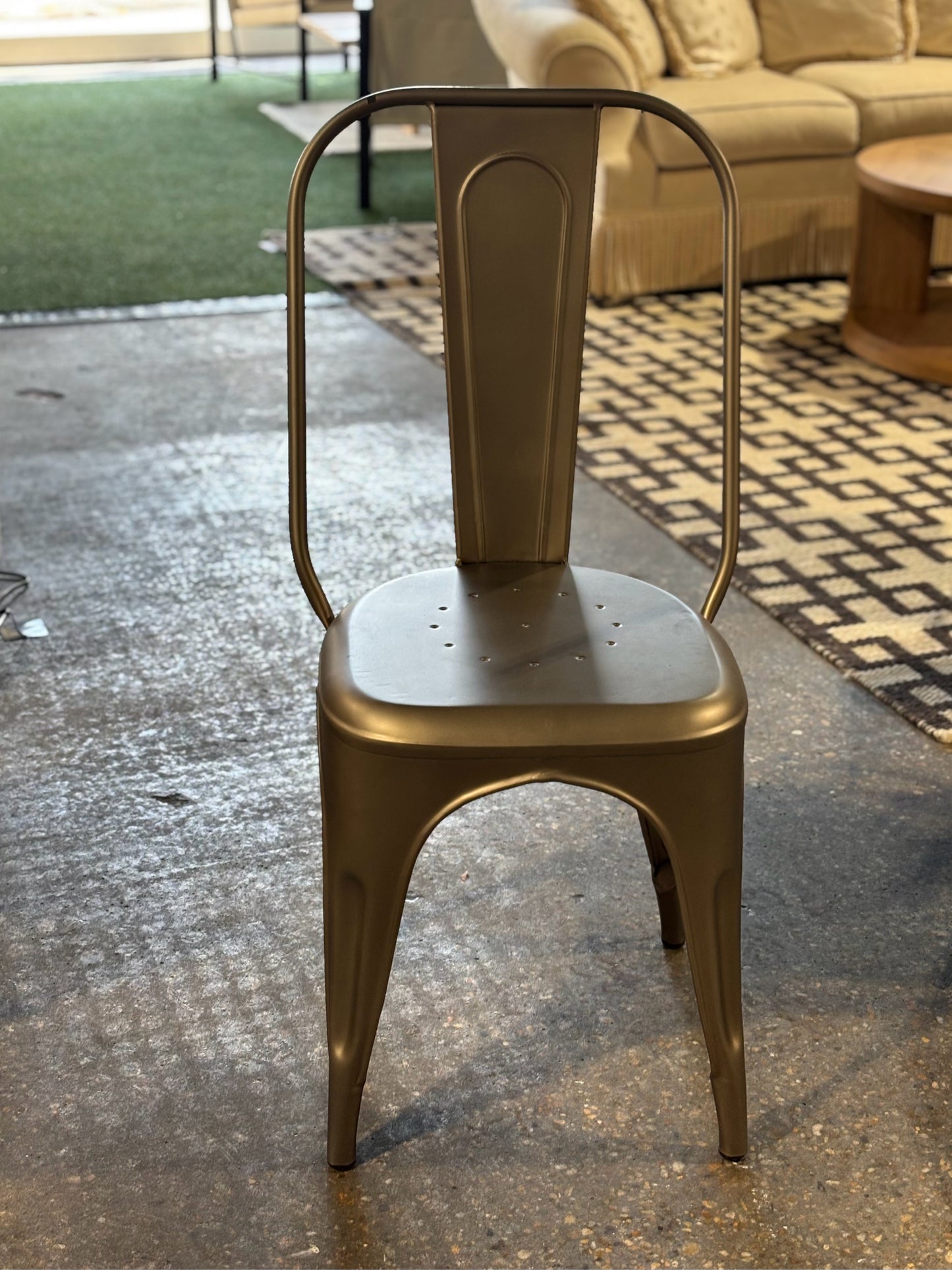 SET of 4 Restoration Hardware Remy chairs, (AS IS) 16.75"W x 16.5"D x 37"H